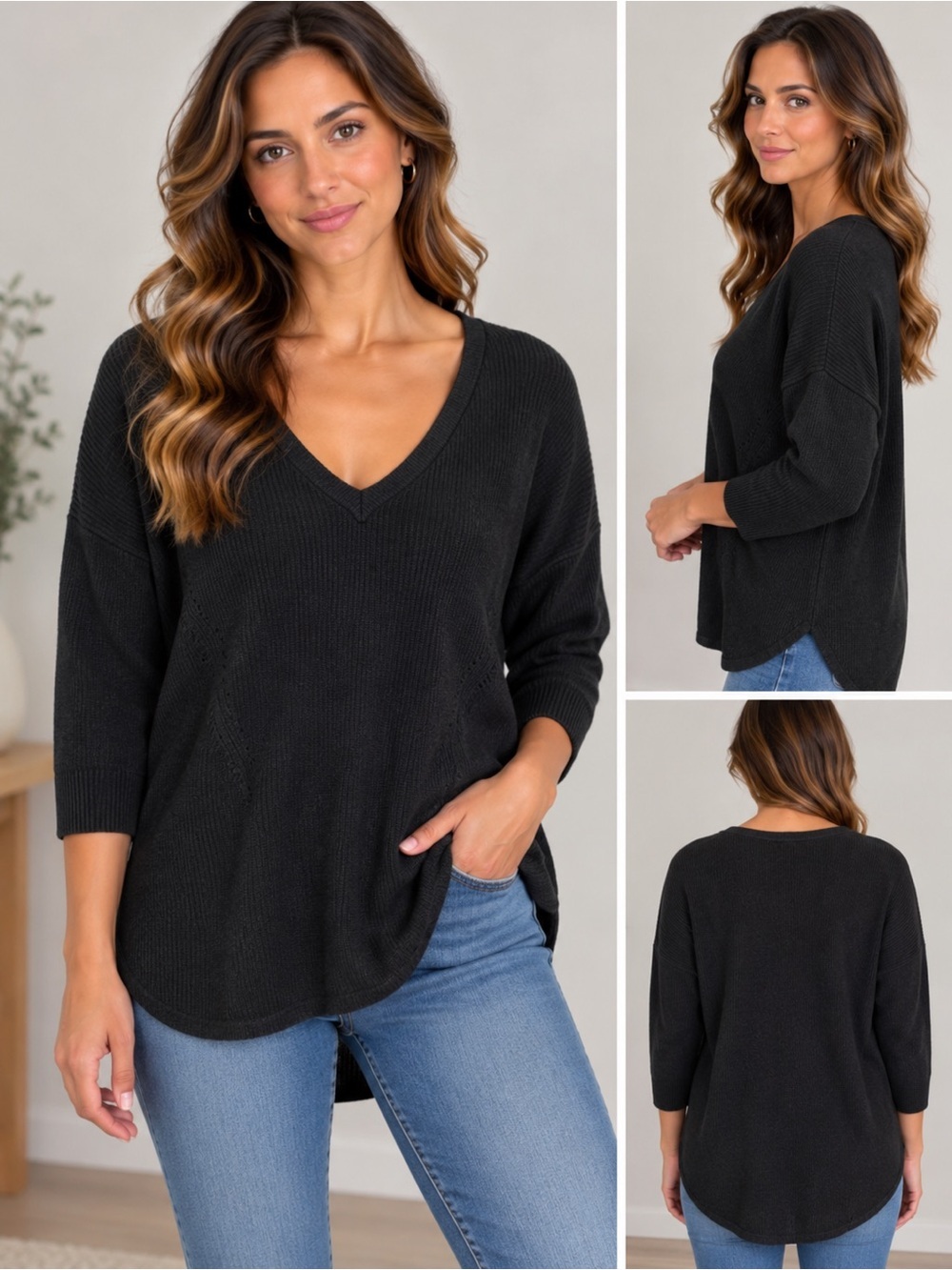 WOMEN'S Express High low sweater size M